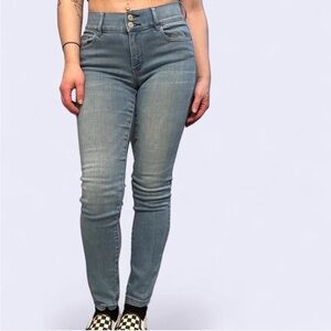 👖 New York & Company Soho High Waist Denim Leggings - Size 4